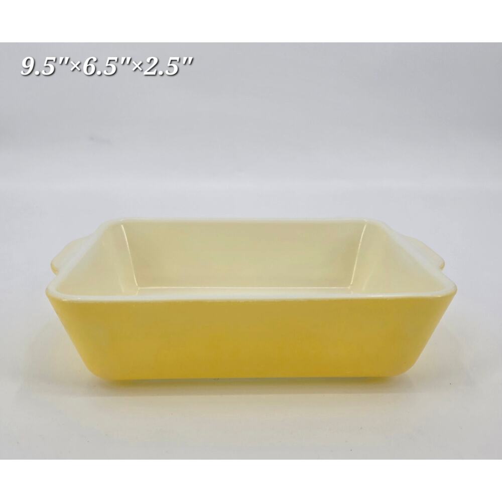Vintage Primary Yellow Pyrex Dish